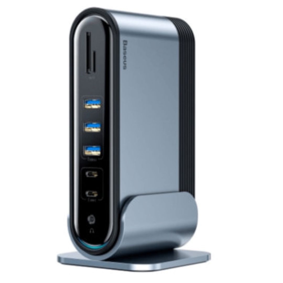 USB Hub Baseus CAHUB-DG0G Working Station Three-Screen Multifunctional, Type-C — Kabelləri, adapterlər və keçidçilər, Bakı