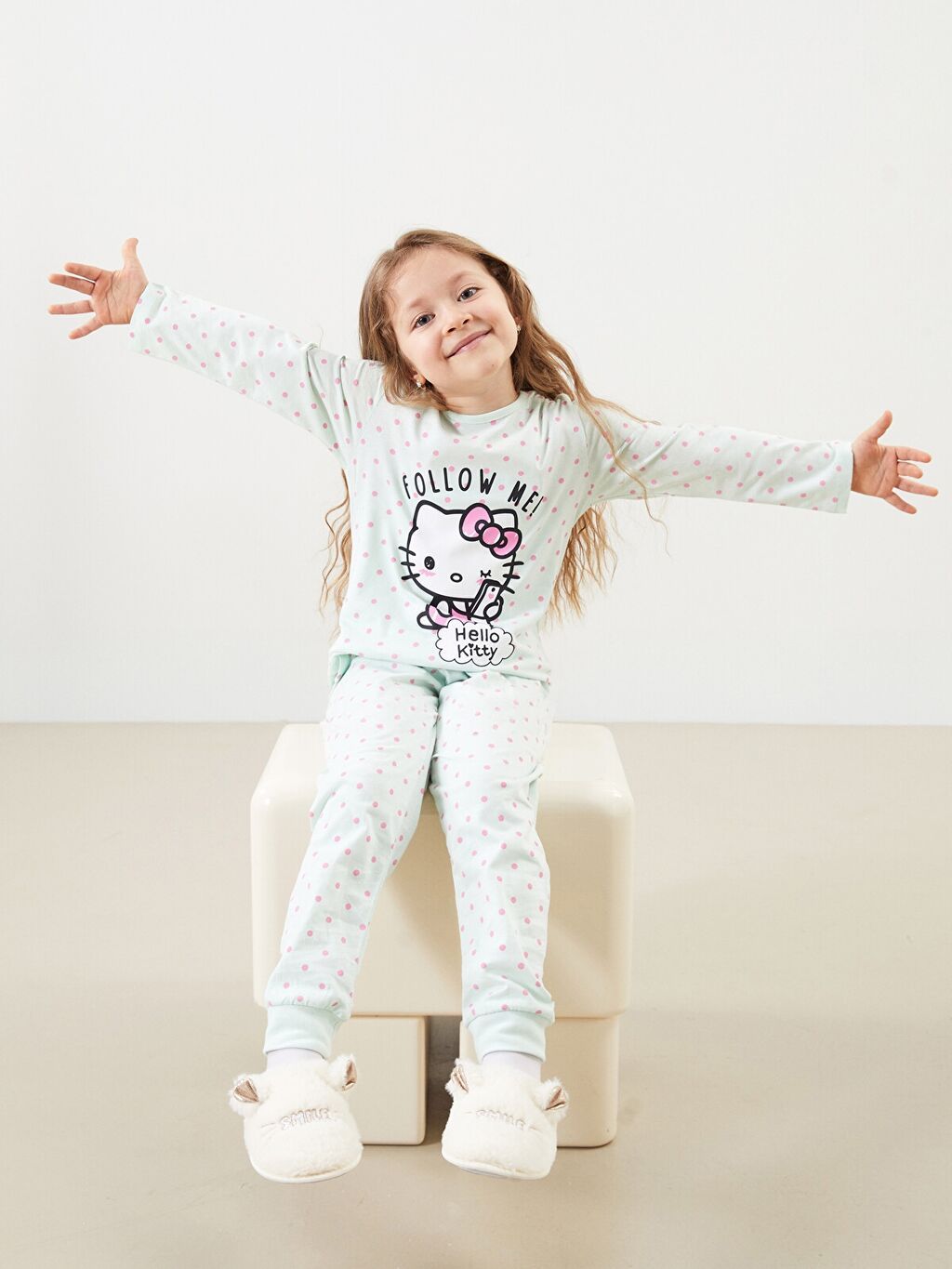 Lc waıkıkı hello kıtty pijama dəstində böyük endirim fürsəti (051) — Uşaq geyimi, Güzdək (8)