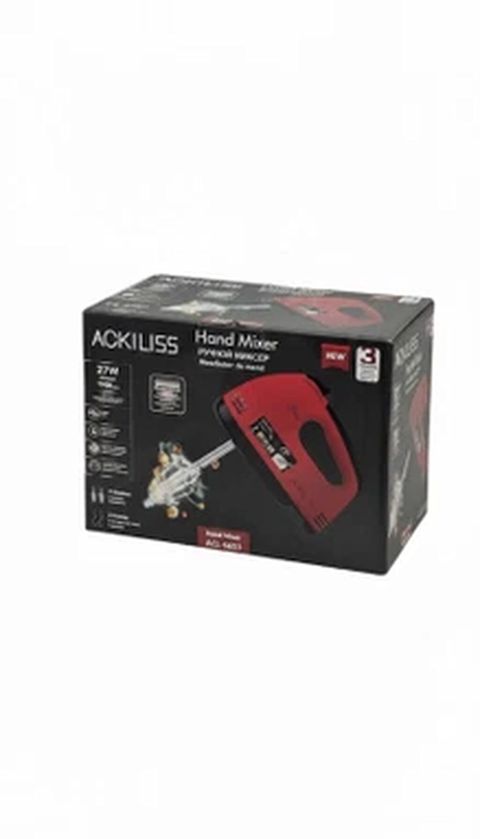 Əl Mikseri Ackiliss ACL-6653 Red – Elektrikli Qırmızı Yumurta Çalan və — Bakı