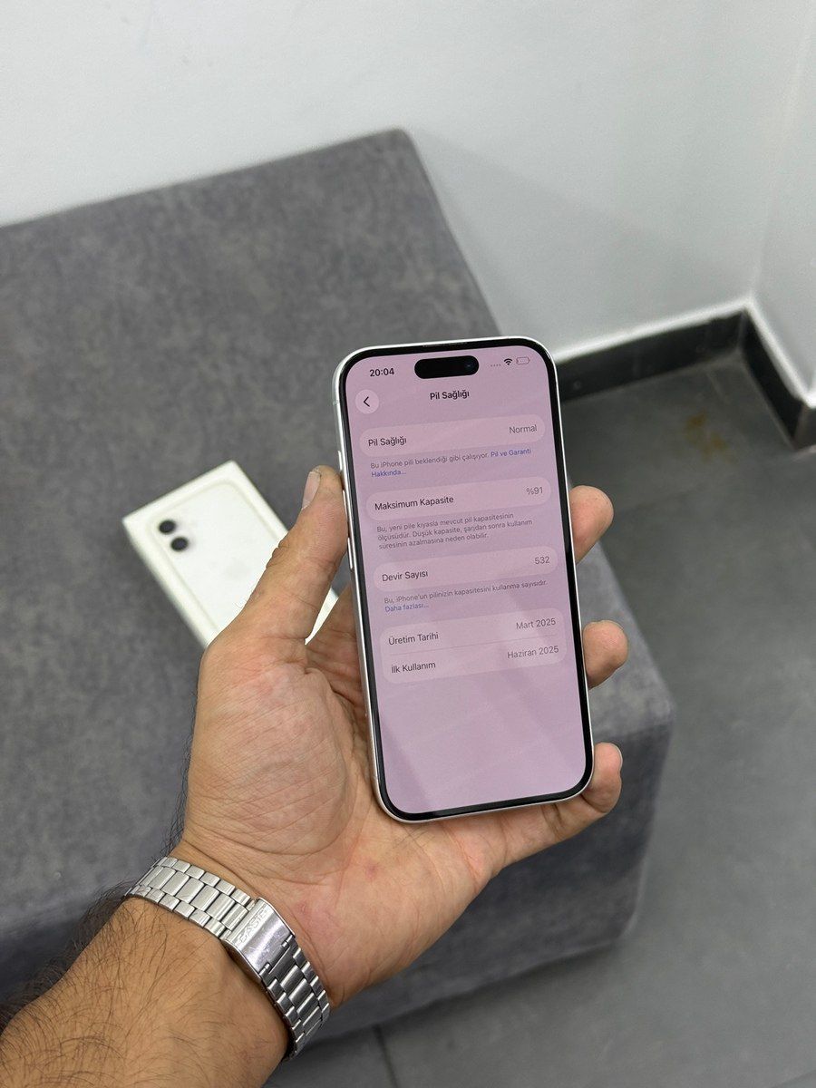 Apple iPhone 16 White 128GB/8GB — Smartfonlar, Bakı (6)