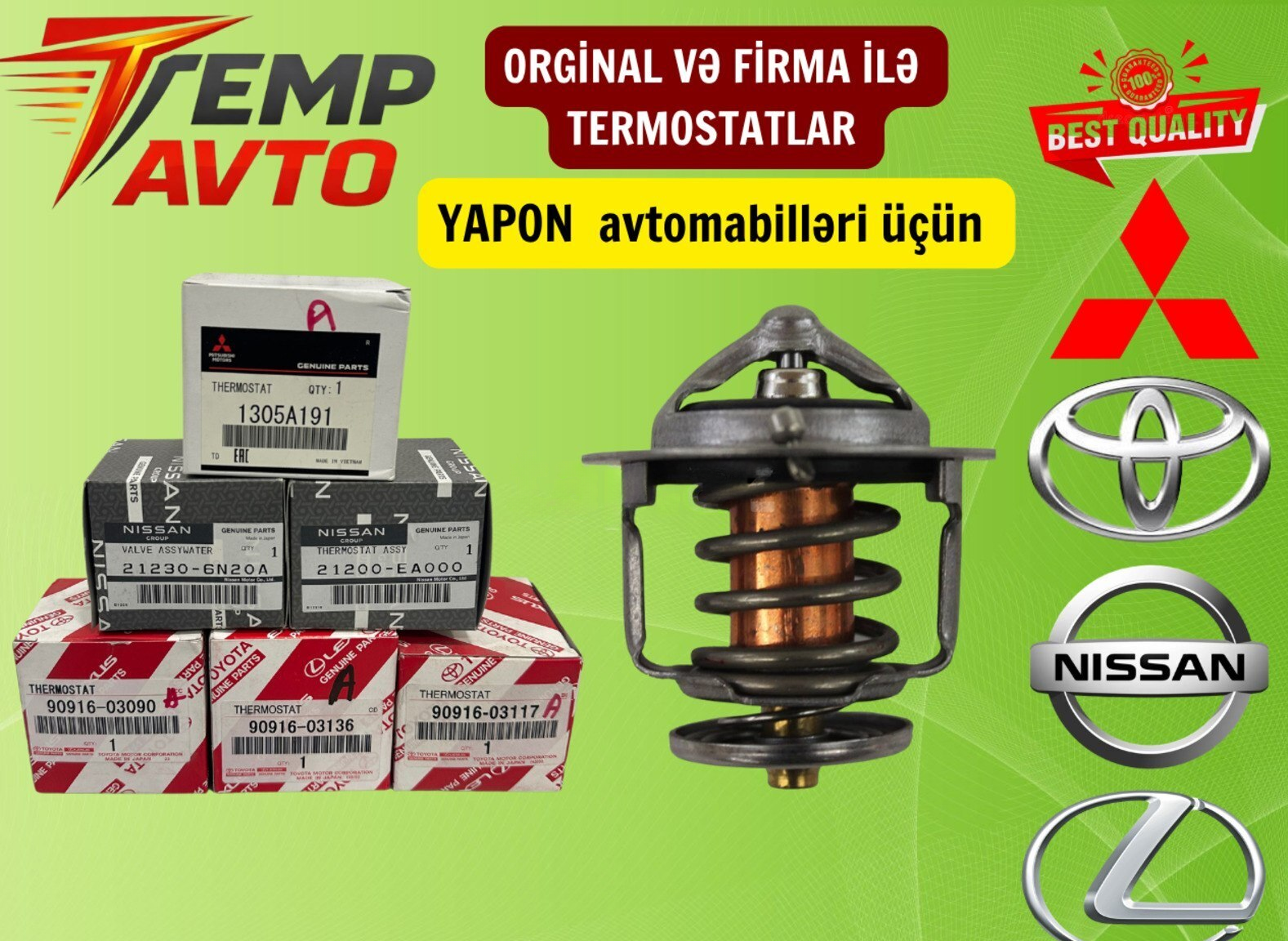 Termostat Mitsubishi avtomobilləri üçün — Bakı