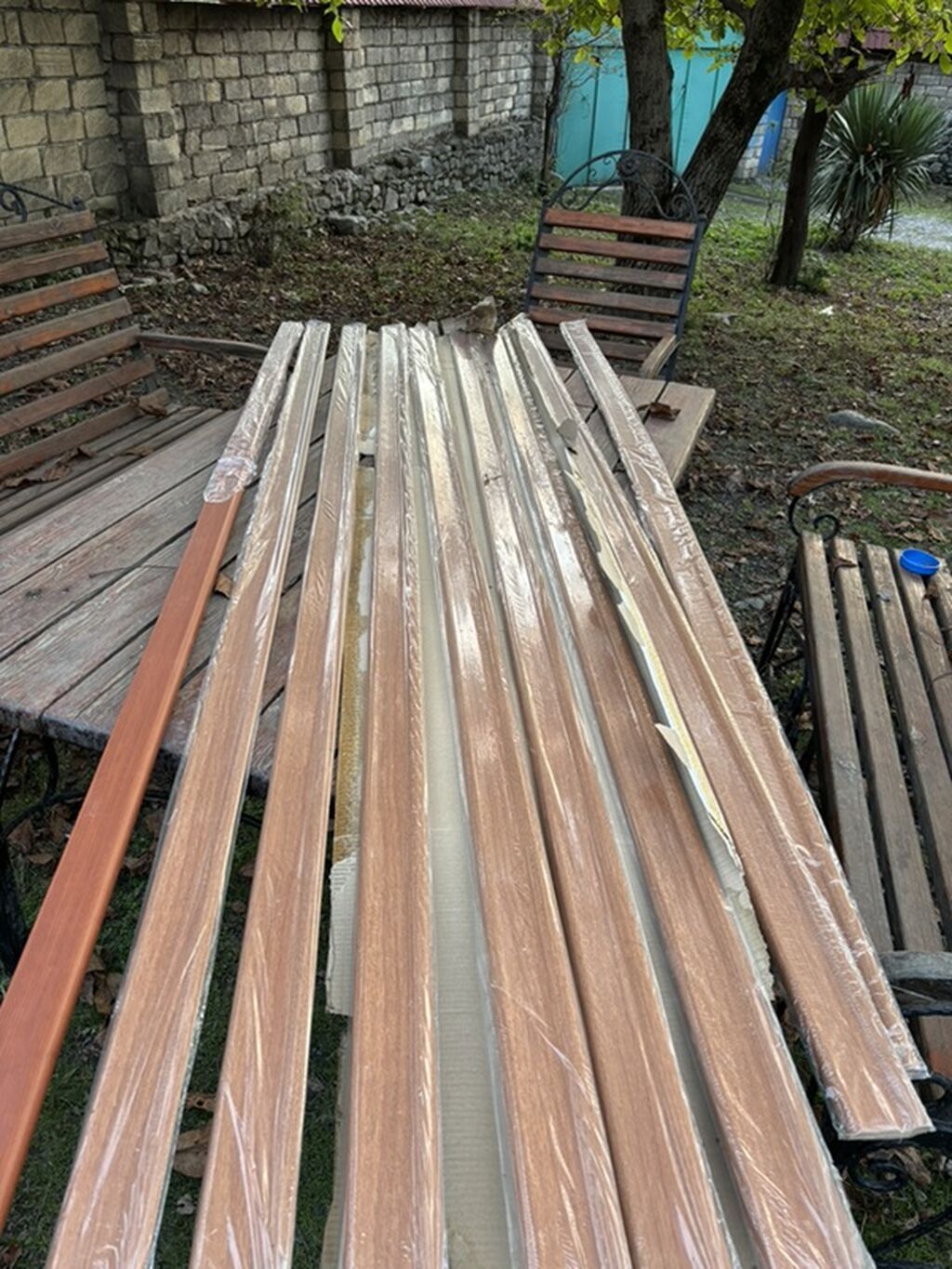 MDF taxta rəngli plintus/profil zolaqları - Material: MDF əsaslı — Döşəmə örtükləri, Qəbələ (4)