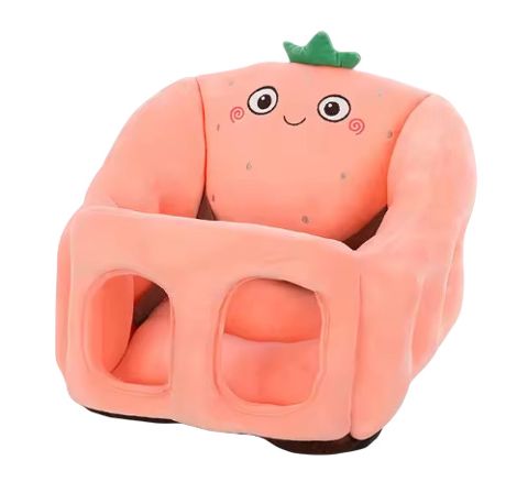 Buster-stul WS Strawberry, çəhrayı, peluş/pambıq, 40x40 sm — Bakı
