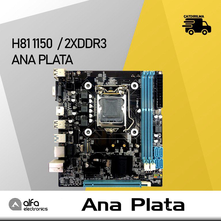 Ana plata "H81 Ana plata 1150 / 2xDDR3" — Kompüterlər və noutbuklar, Bakı