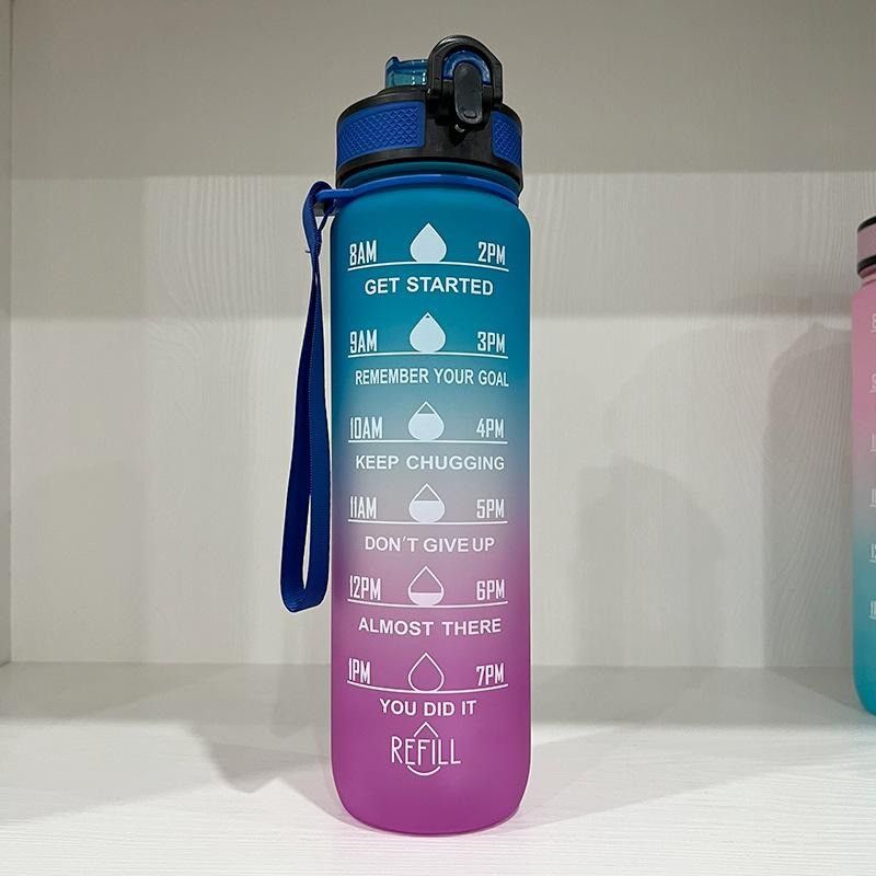 İdman butulkası, 1000 ml, mavi/çəhrayı — Mallar, Bakı (2)