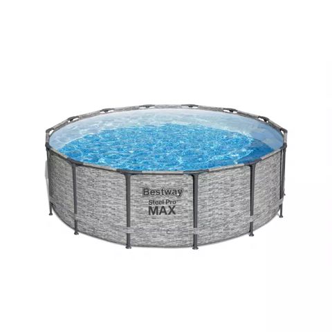 Karkas hovuz Bestway Steel Pro MAX, boz, 427x122 sm — Bakı