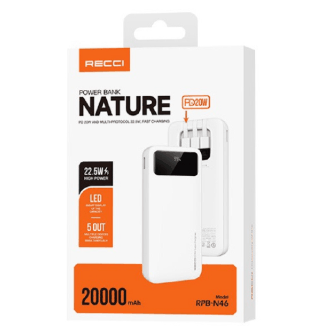 Recci RPB-N45 10000mAh Power Bank — Telefonlar və qadjetlər, Bakı (2)