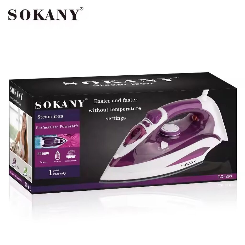 Sokany buxarlı ütü – rahat və sürətli ütüləmə üçün. Xüsusiyyətlər — Ütü, Gəncə (3)