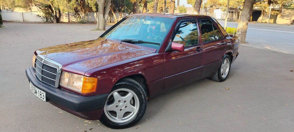 Mercedes 190, 1.8 L, 1992 il, 425 000 km 90-DM-183 — Avtomobillər, Bakı (2)
