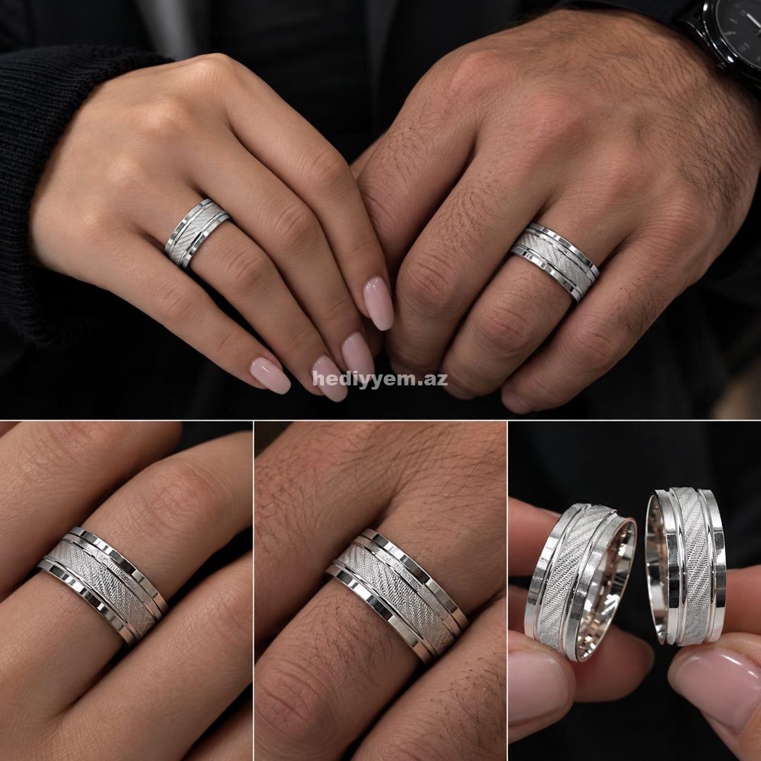 Cutluklere Gümüş Üzük Modeli – No.358259 — Üzüklər, Bakı (3)