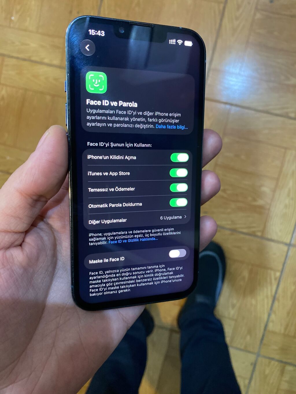 IPhone 13 Pro, 128 GB, Sierra Blue, Zəmanət, Simsiz şarj, Face ID — Apple iPhone, Digah (5)