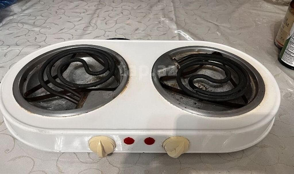 İki gözlü elektrikli stolüstü plitə - Növ: Elektrik plitəsi, spiral — Masaüstü plitələr, Bakı (3)