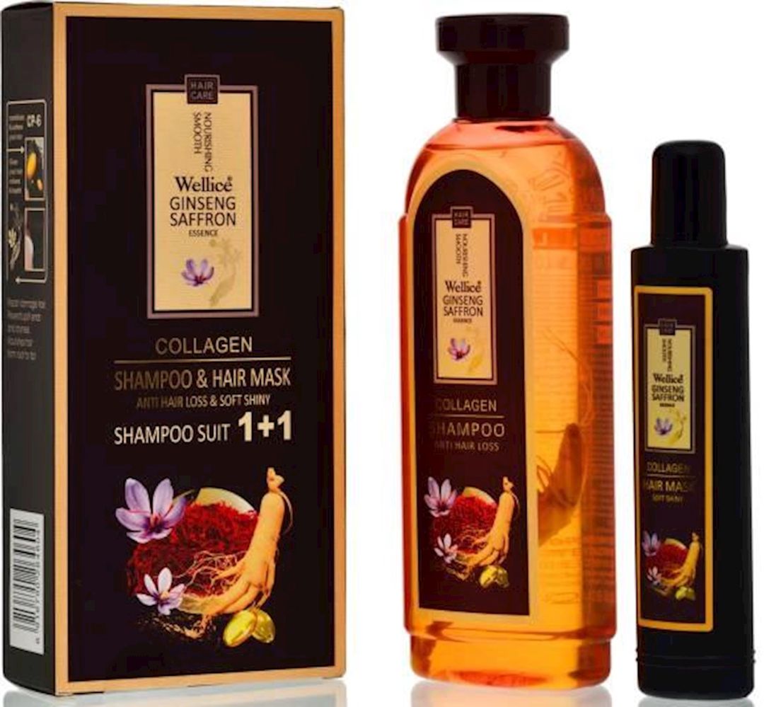 Saçlara qulluq dəsti Wellice Ginseg Saffron Essence saç tökülməsinə qarşı — Mallar, Bakı