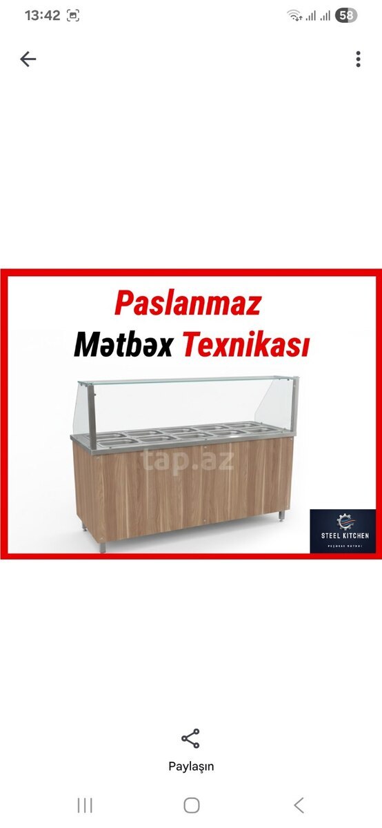 Paslanmaz mətbəx avadanlıqları — Biznes və avadanlıq, Bakı (3)