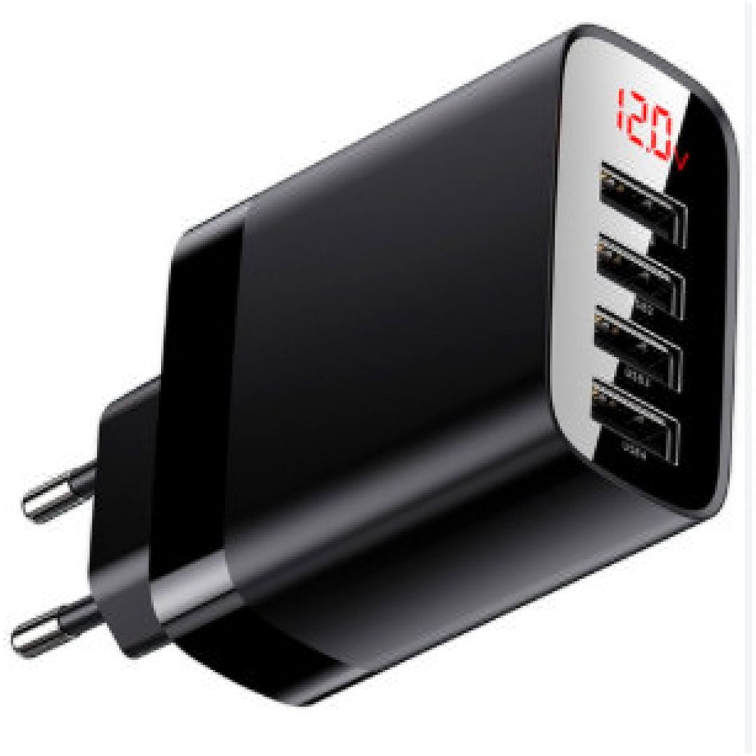 Şəbəkəli enerji toplama cihazı Baseus Mirror Lake Digital Display 4xUSB — Telefonlar və qadjetlər, Bakı