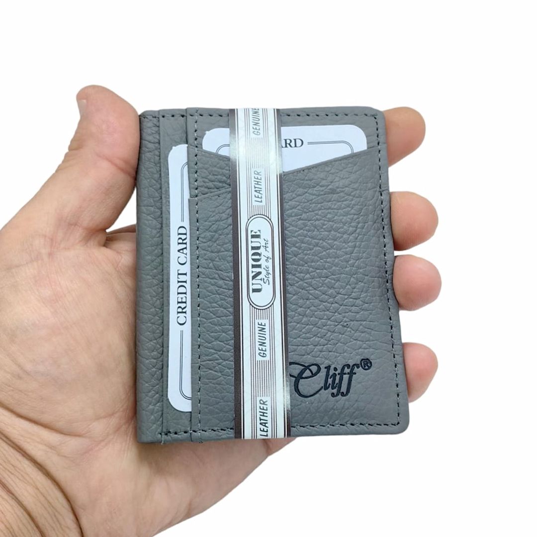 Dəri pulqabı kişi üçün Cliff 162A Grey — Mallar, Bakı