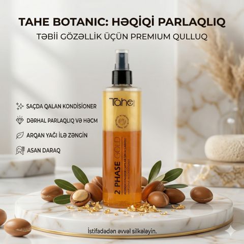 Saçlar üçün kondisioner-sprey Tahe Botanic Gold, 300 ml — Bakı