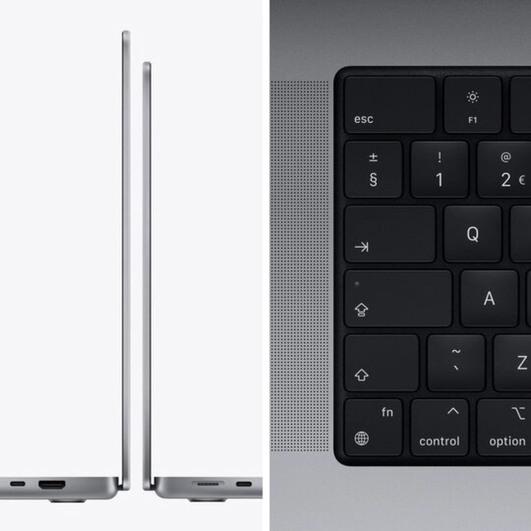 MacBook Pro 14.2 Apple M1 Max (10C CPU/32C GPU), 32 GB, 1 TB, Boz kosmos — Noutbuklar, Bakı (3)