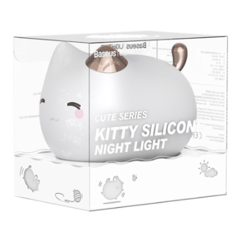 Baseus Cute Series Kitty Silikon Gecə İşığı - Ağ (DGAM-A02) — 34 ₼ · Bakı · İşıqlandırma Baseus Cute Series Kitty Silikon Gecə İşığı - Ağ (DGAM-A02) — Bakı