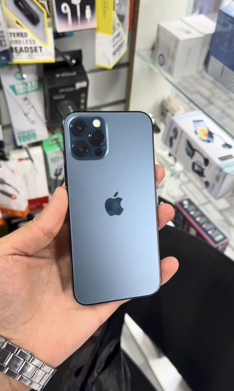 IPhone 12 Pro, 128 GB, Pacific Blue, Zəmanət, Kredit, Simsiz şarj — Bakı