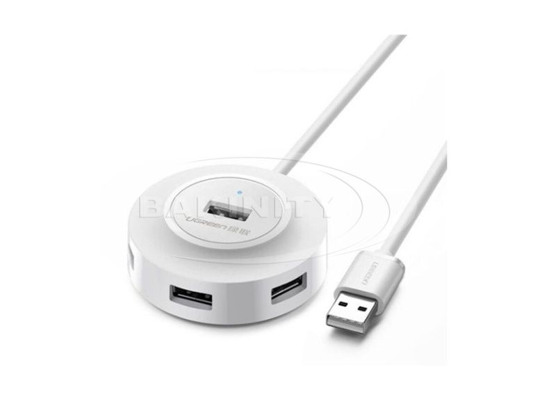 Ugreen USB 2.0 Hub 4 Ports 1m (White) (CR106) — Kompüterlər və noutbuklar, Bakı