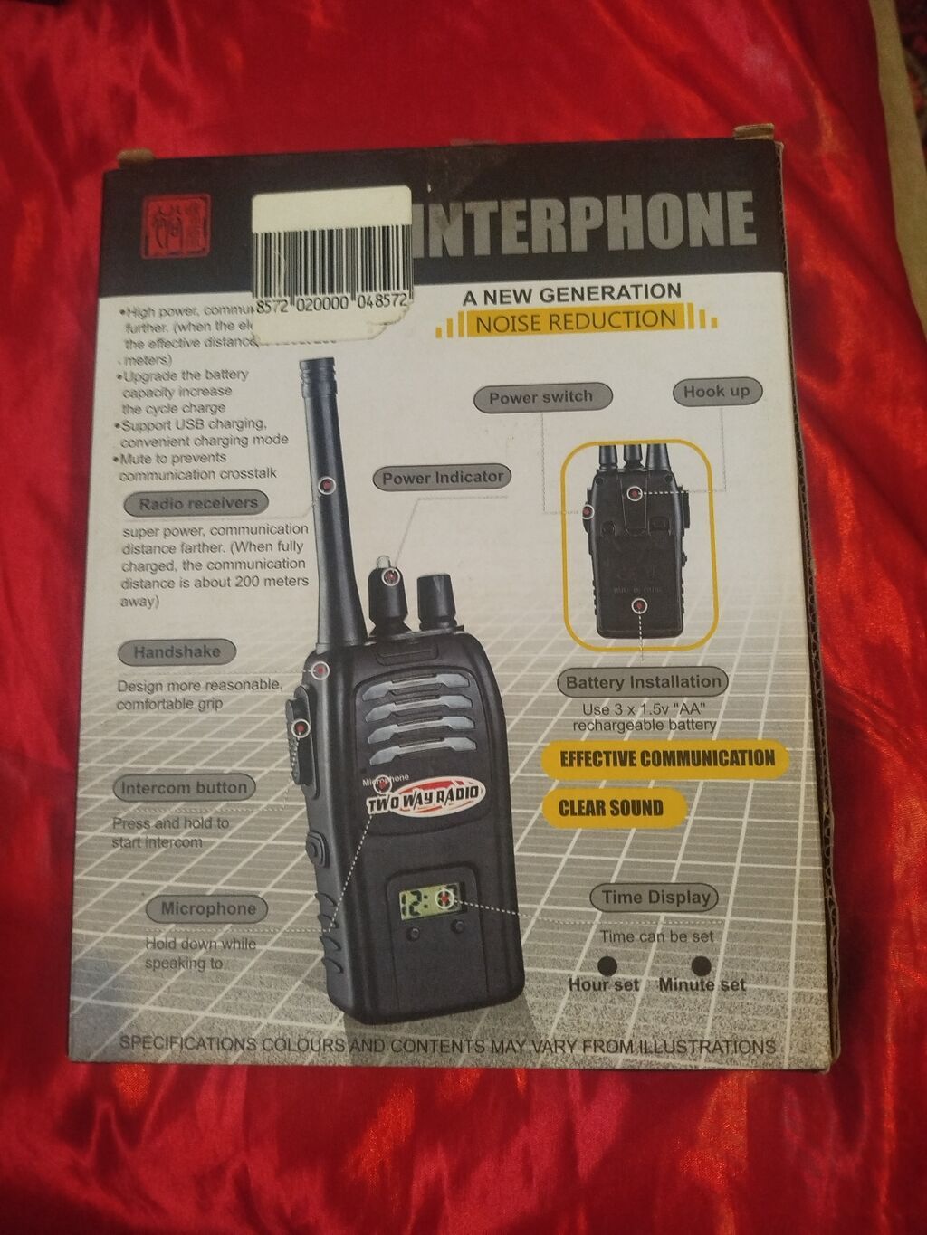 Məhsul: Interphone Two-Way Radio dəsti (2 ədəd) Xüsusiyyətlər: - İki — Oyuncaqlar, Xırdalan (2)