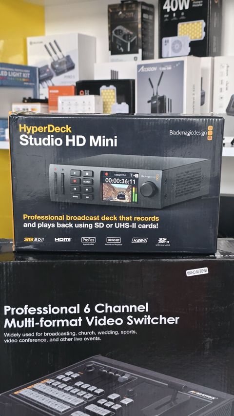 HD recorder Blackmagic. 1) Blackmagic Design HyperDeck Studio HD Mini — 950 ₼ · Şəki · Video kamera HD recorder Blackmagic. 1) Blackmagic Design HyperDeck Studio HD Mini — Şəki