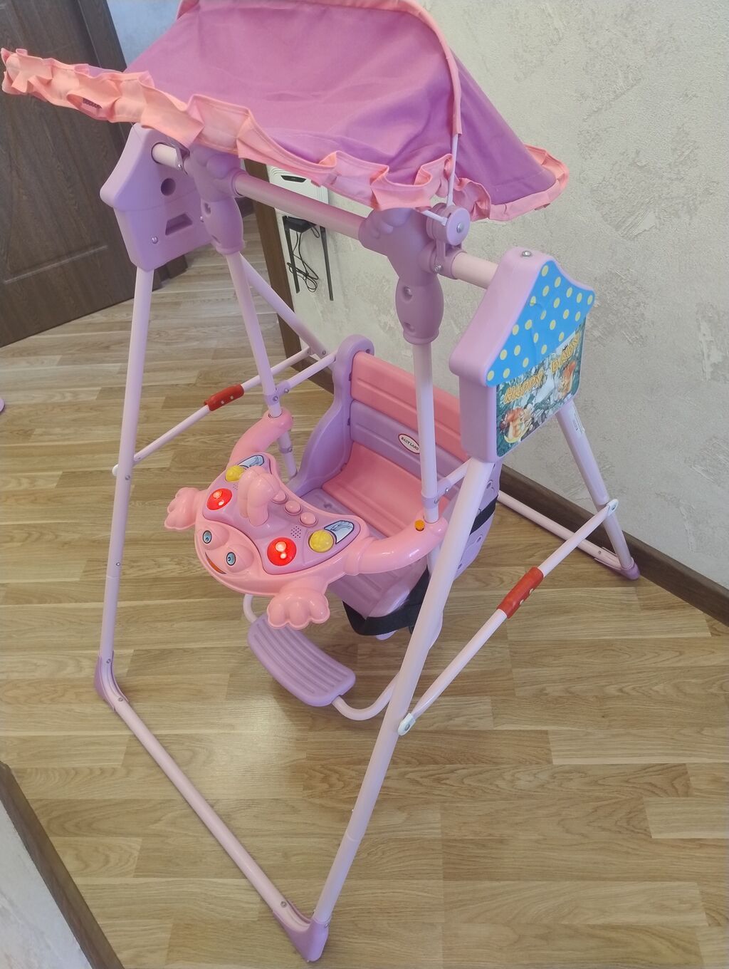 Uşaq yelləncəyi – Baby Land - Rəng: çəhrayı/bənövşəyi tonlarda — Yelləmə maşınları, Bakı (2)