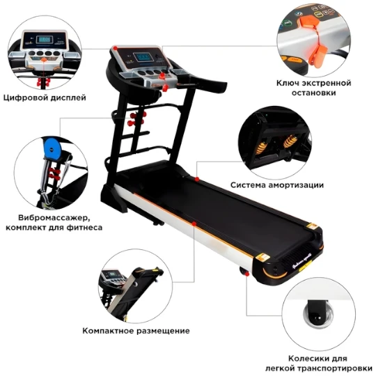 Qaçış Trenajoru Bodyfit BF1900D — İdman, hobi, istirahət, Bakı (5)
