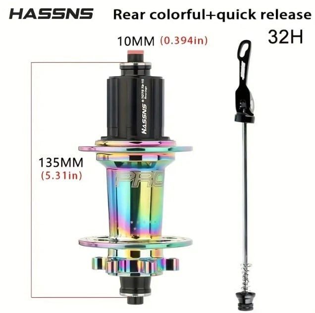 Velosiped üçün ehtiyat hissə Hassns Pro 7 ön və arxa hub, 32 dəlik, 12V ratçet, 8-11 kaset uyğundur - bikesport_73 — Mallar, Bakı (2)