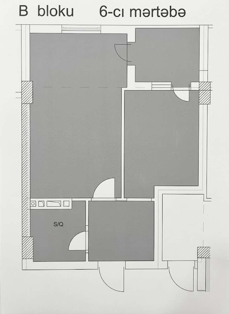 Satılır 1 otaqlı yeni tikili 52.5 m² — Mənzil, Bakı (3)