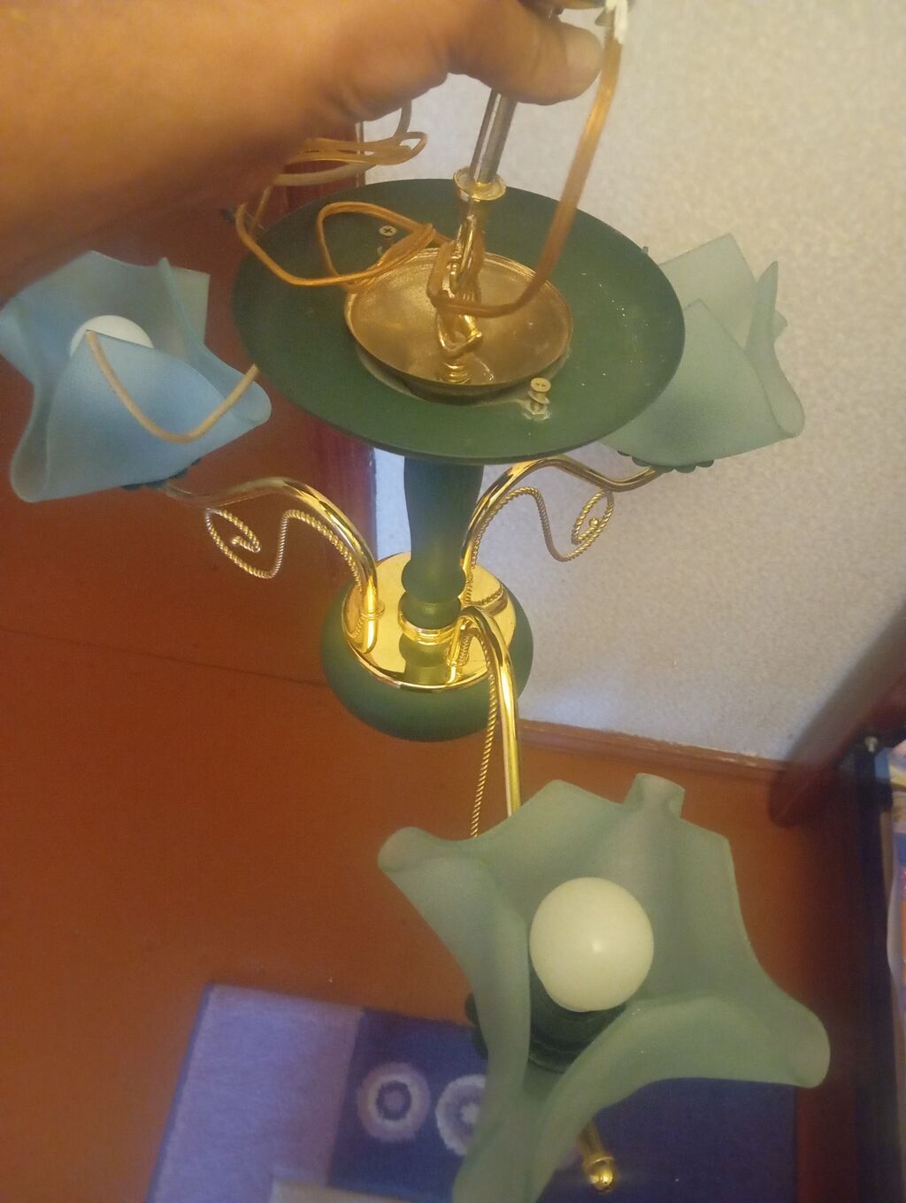 Çılçıraq, 4 lampa, Metal — Tavan is?qlar? v? cilc?raqlar, Xırdalan (2)