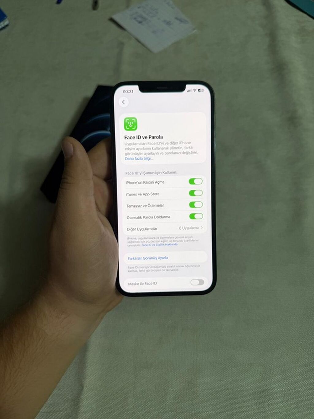 IPhone 12 Pro Max, 256 GB, Pacific Blue, Face ID — Apple iPhone, Bakı (10)