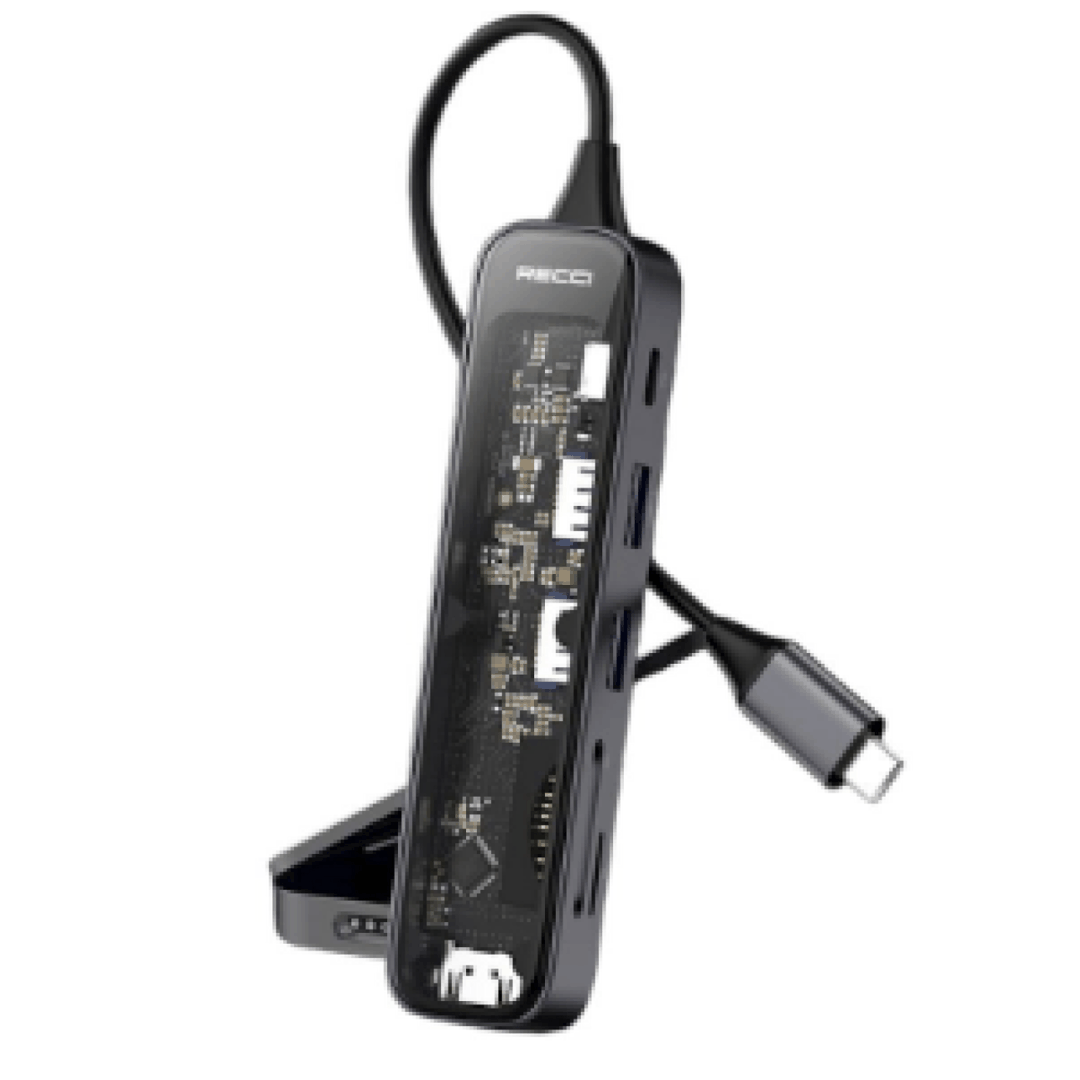 USB Hub Recci RH21 6in1 — Telefonlar və qadjetlər, Bakı