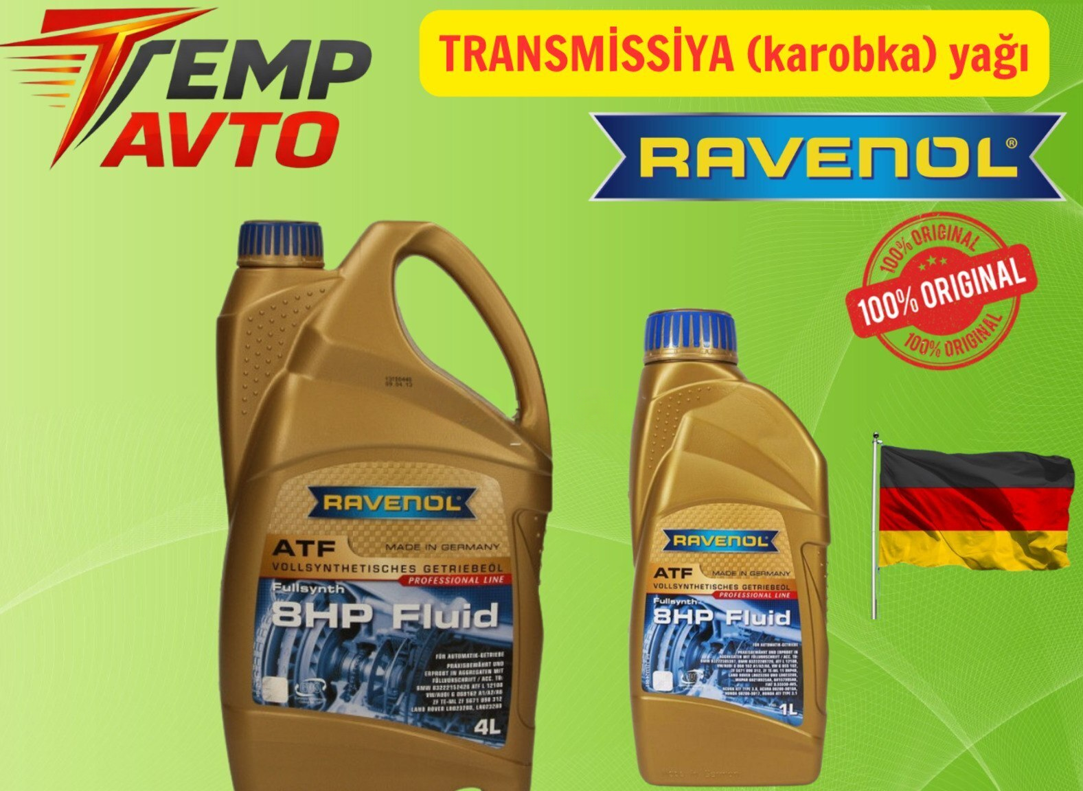 Transmissiya yağı Ravenol ATF — 150 ₼ · Bakı · Yağlar və texniki mayelər Transmissiya yağı Ravenol ATF — Bakı