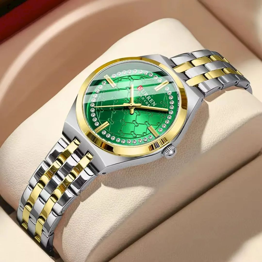 Qol saatı Curren 9096 Silver/Gold/Green — Mallar, Bakı (2)