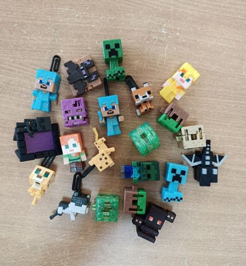 Minecraft mövzulu asqılar/figurlar dəsti - Oyun personajları və — Bakı