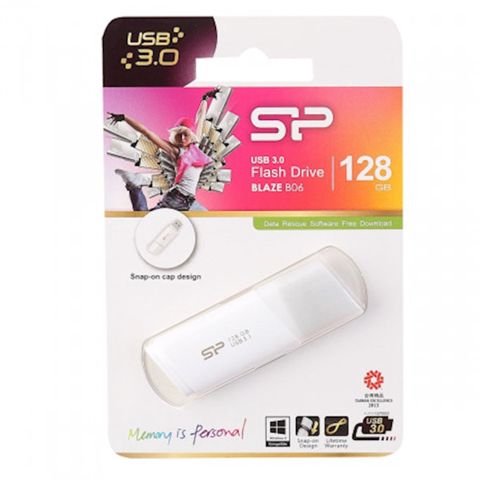 Fleş kart Silicon Power Blaze B06 128GB White USB 3.0 — Bakı