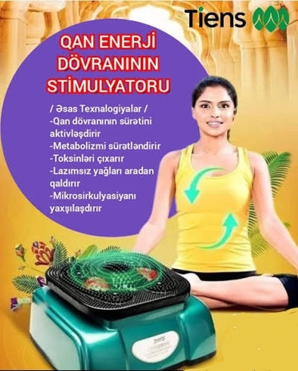 Tiens Blood Circulative Massager TQ-D30 – ayaqaltı masaj və qan — Masaj aparatları, Xırdalan (6)