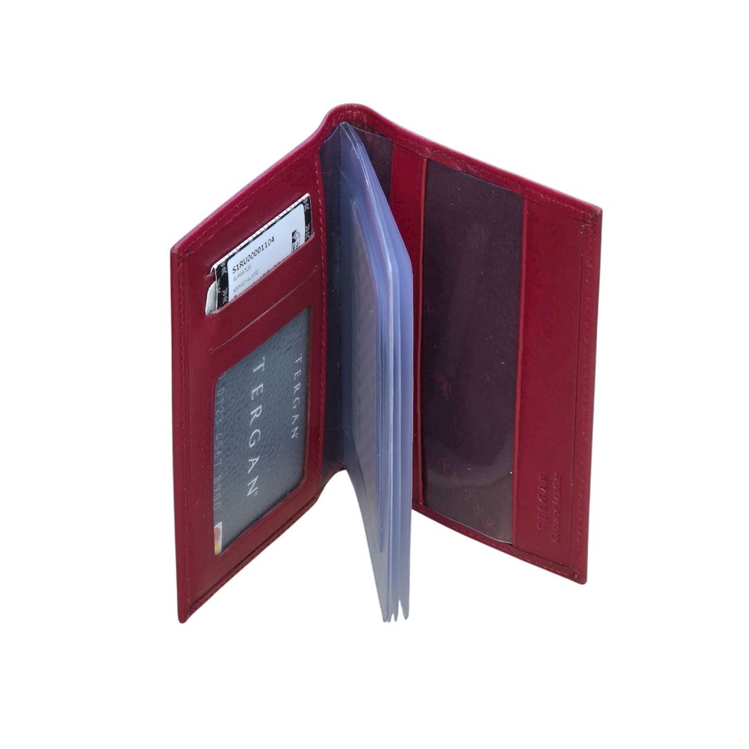 Dəri vizit kart qabı dəri Tergan_1104_Red — Mallar, Bakı (2)