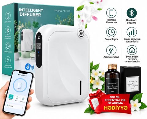Ağıllı Aroma Difüzoru XS-105 - Telefonla idarəetmə: iOS/Android — Bakı
