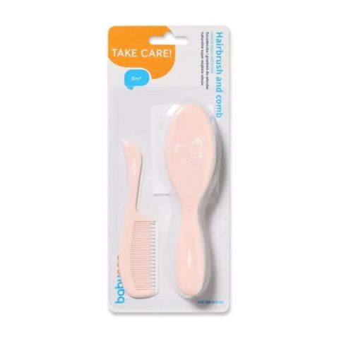 Fırça və daraq BabyOno saçlar üçün,Çəhrayı (568-04) — Bakı