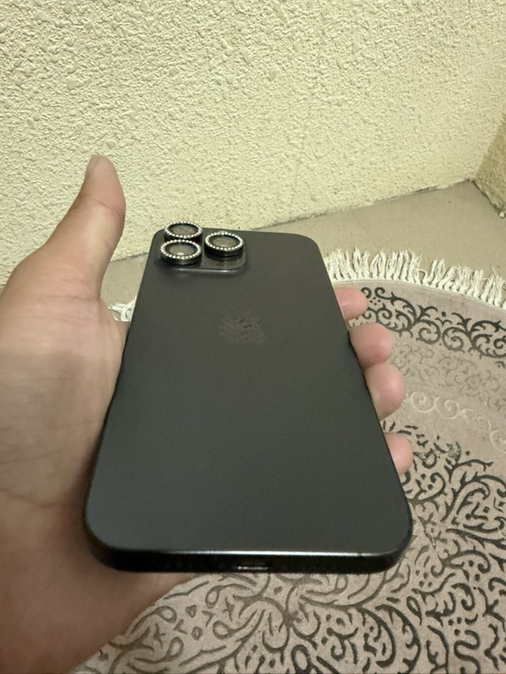 IPhone 15 Pro Max, Qara, Barmaq izi, Simsiz şarj, Face ID — Apple iPhone, Bakı (4)