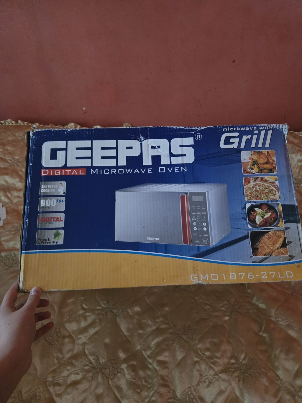 Mikrodalğalı soba Geepas, Ayrıca dayanan, Qril ilə, rəng - Gümüşü, Yeni — Mikrodalğalı sobalar, Bakı (4)