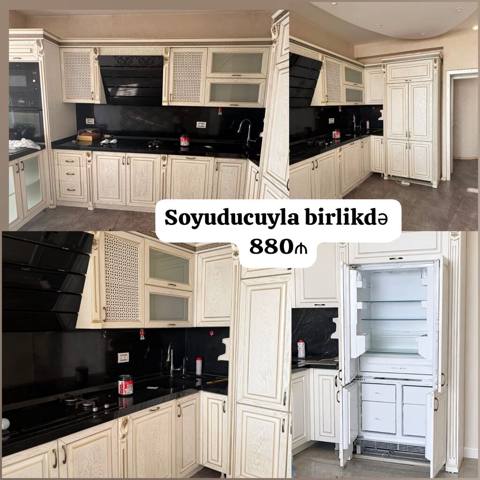 Membran mətbəx mebeli 880₼. İdeal vəziyyətdədir. Ölçüsü — Bakı
