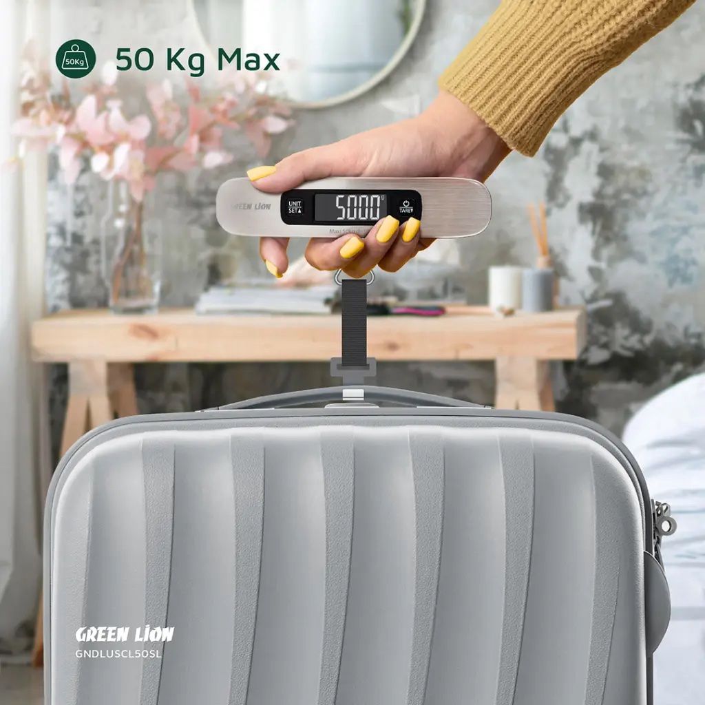 Green Lion Digital Luggage Scale Silver — İdman və istirahət, Bakı (3)