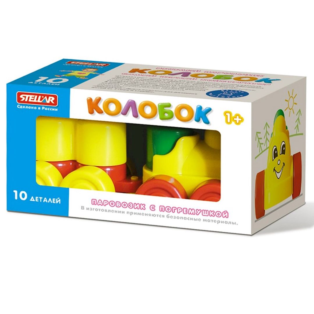 Konstruktor Stellar Kolobok, polipropilen, 20x11x11 sm, 1+ yaş, 10 hissə — Mallar, Bakı