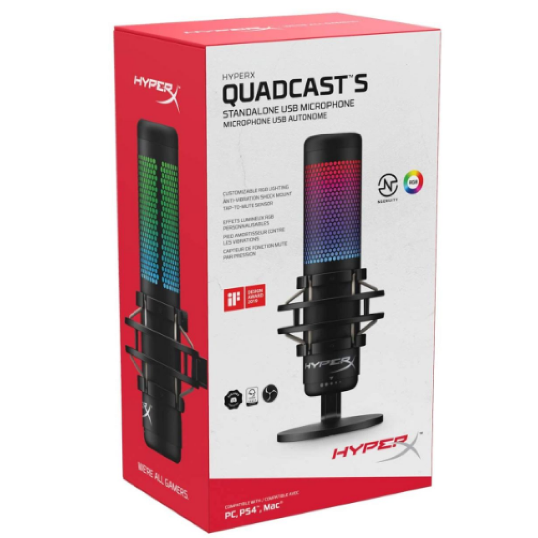 Mikrofon HyperX QuadCast S (4P5P7AA) — Smartfon aksesuarları, Bakı (3)