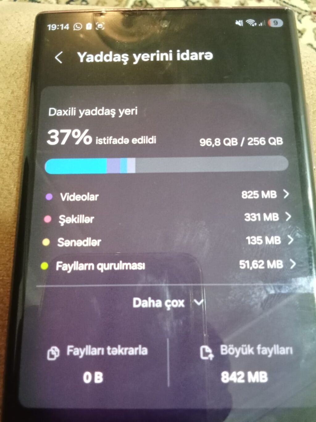 Samsung Galaxy S22 Ultra, 256 GB, rəng - Bənövşəyi, Qırıq — Samsung, Zaqatala (4)