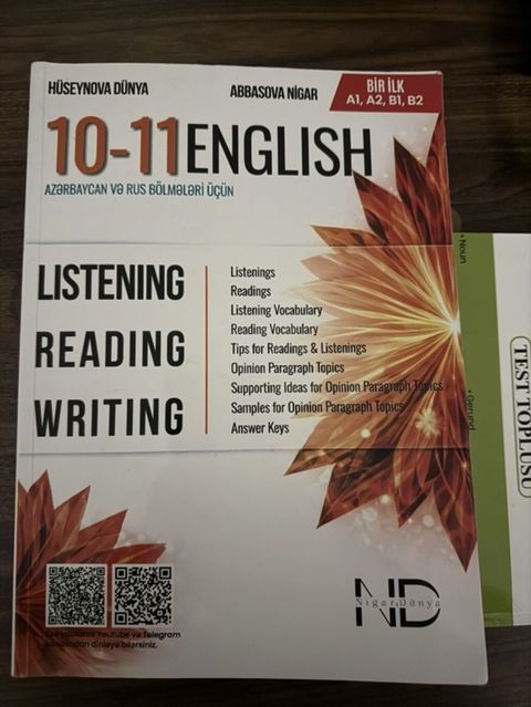 2 si birlikdə: 10 azn + 10 azn Məhsul: 10–11 English — 10 ₼ · Bakı · Kitablar 2 si birlikdə: 10 azn + 10 azn Məhsul: 10–11 English — Bakı
